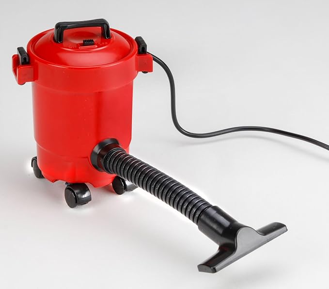 Mini USB Powered Shop Vac – Compact Wet Dry Vacuum Cleaner for Carpet, Cars & Small Jobs – Portable Cordless Shop Vacuum with Detachable Hose & 5ft USB Cord – Small Wet Dry Shop Vac