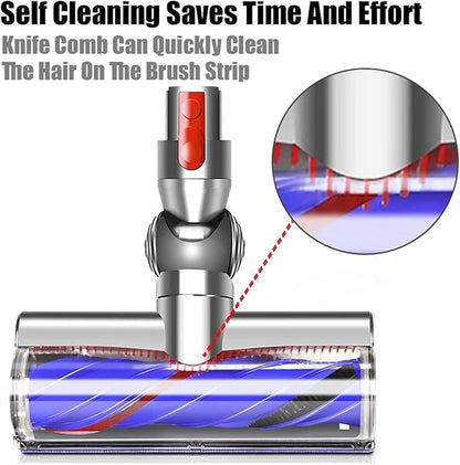 Compatible for Dyson，V7 V8 Vacuum Cleaner Anti Entangleme Direct Drive Cleaner Head, Motorhead Cleaner Head Brush Turbine Tool