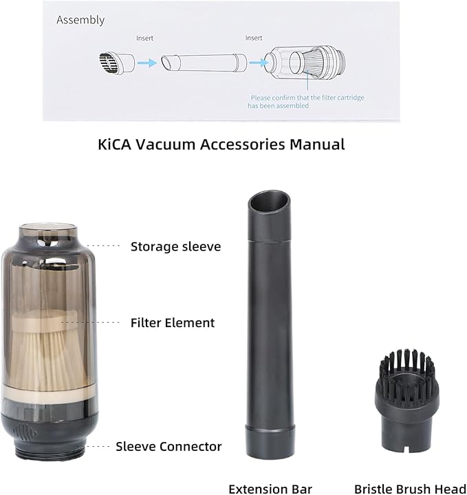 KiCA JetFan 2 Air Duster Vacuuming Accessories, Computer Vacuum Cleaner - for Keyboard Cleaning