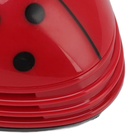 Mini Desktop Vacuum Cleaner Cartoon Ladybug Sweeper Handheld Vacuum Paper Portable Ladybird Shape for Cute Red Red Ladybird Handheld Vacuums