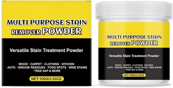 Multi-purpose Stain Remover Powder – Fast-Acting Cleaner for Kitchens, Bathrooms, Floors, Toilets & Cars, Removes Limescale, Rust, Yellowing & Tough Stains (1)