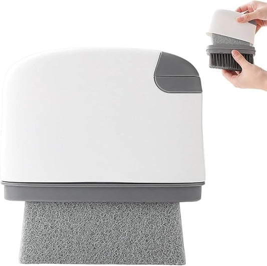 2-in-1 Groove Cleaning Brush, 2025 Upgraded Crevice Cleaner, Window Track Cleaning Tools with Hard Bristle Brushes and Sponge Brushes for Window Tracks, Sliding Doors, Sills, Tile Lines & Car Vents
