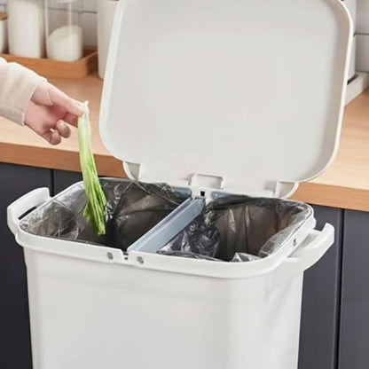 ANCHOR LANE Plastic Kitchen Trash Can 38L – (10 Gallon) Large Garbage Can with Lid, Heavy Duty Leakproof Waste Bin, Wheeled Indoor Trash-Can for Kitchen, Office, Garage & Commercial Use
