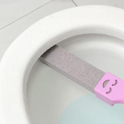 Pumice Cleaning Stick, Cleaning Brush for Cleaning Toilets, Scouring Stick for Bathroom and Kitchen Surfaces, Non-Scratch Cleaning Tool, 10.43"x1.38"x0.98" (Purple 2)