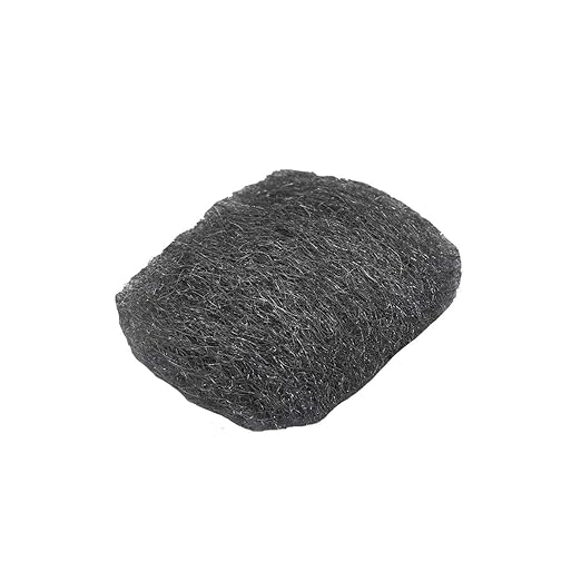 Grip Multi-Purpose Steel Wool Flexible Abrasive 12 Pack (Extra Coarse #4) - Strip Paint, Varnish, Lacquer, Shellac, Rust - Clean Rough Metal, Stoves, Engines, Heavy Machinery - Home, Garage, Workshop