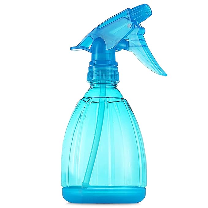 DilaBee 1-Piece 12oz Empty Spray Bottles for Cleaning, Spray Bottle for Hair, Plant Mister, BBQ Spritzer - Squirt Bottles for Liquids, Water Sprayer - Blue Squirt Bottle, Water Mister - BPA-Free