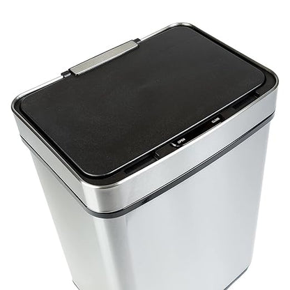 Honey-Can-Do 50L SS Sensor Trash Can TRS-08414 Silver