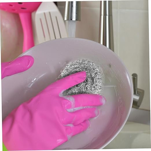 Alipis Stainless Steel Kitchen Cleaning Balls Scourers for Pots Pans Dishes Dish of High Scrubbing Pads for Thorough Kitchen Cleanliness