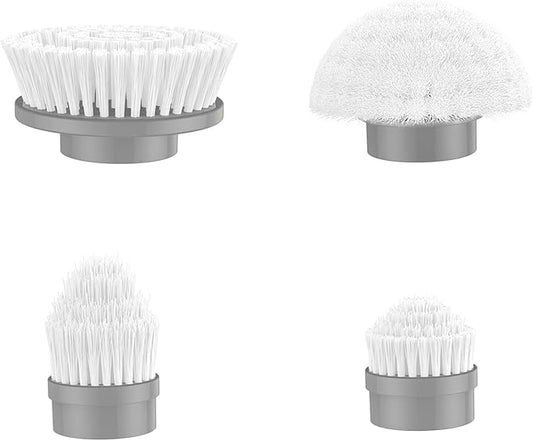 kHelfer Brush Head 4 Pack, 4 Pcs Replacement Brushes forKH8 Serious Spin Scrubber, Cordless Spin Scrubber Power Cleaning Brush for Bathroom Floor