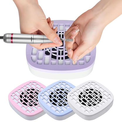 USB Mini Manicure Nail Vacuum Cleaner Strong Suction Nail Dust Collector Portable Nail Art Vacuum Dust Cleaner Extractor Fan (BLUE)