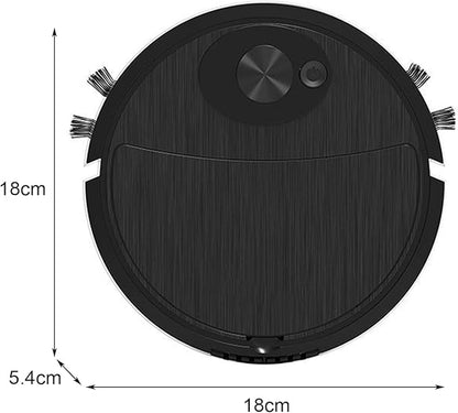 Mini Cleaner Sweeping Robot Super Suction Low Noise One Start Rechargeable Vacuum Cleaner Sweeping Mopping Robot Memory Multiple Cleaning Modes Black One Size
