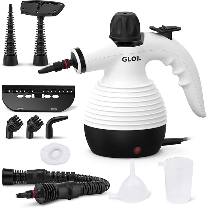 Handheld Steam Cleaner, Multifunctional High-Temperature Steam Cleaner, Portable Steam Cleaner Ideal for Cleaning Range Hoods, Microwaves, Tiles, Curtains, Sofas, Countertops, and Car Interiors.