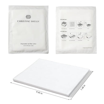 50PCS Nail Dust Collector Filter Cotton, PP Material Dust Collector Nail Tech Filter Cotton Pad Replacement Nail Vacuum Dust Collector Filters Film Paper for Nail Supplies