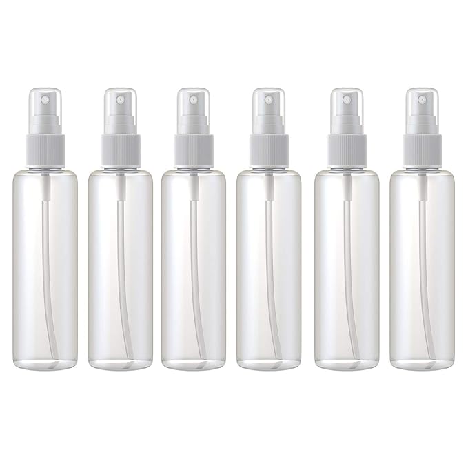 8 oz Mist Spray Bottle, 6 Count, Multi-use, Refillable, Durable