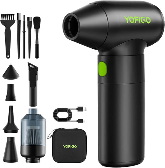 Compressed Air Duster, 150000 RPM Electric Air Blower for Drone Maintenance, Camera Sensor & Lens Cleaning Kit, Professional Duster for DJI, DSLR, 3D Printers & Sensitive Optics