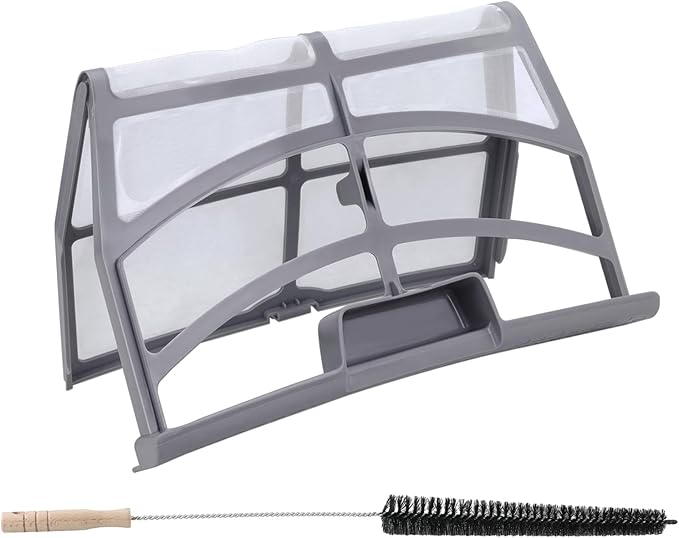 W10859086 Dryer Lint Screen Filter with Lint Brush Compatible with Whirlpool Maytag Kenmore Dryer, Replaces W10608811, W10701353, 4378144, AP5999318, PS11731421, EAP11731421, MEDB835DW4