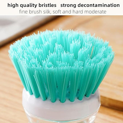 3pcs Soap Dispensing Palm Brush,Dish Brush for Dishes Pot Pan Kitchen Sink Scrubbing, Soap Dispense,Kitchen Brush