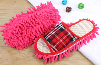 Microfiber Slippers Floor Cleaning Mop House Dust Detachable Mopping Shoes Cleaning Tool Unisex Open Toe