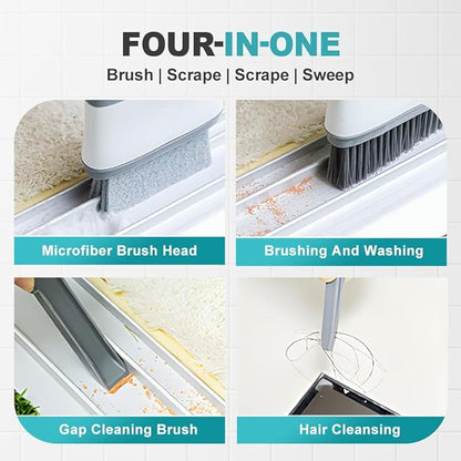 Magic Window Track Cleaner,2026 New Multipurpose Cleaning Brush for Window Grooves,Grout Cleaner Hand-Held Window Track Cleaner Cleaning Tools for Window Lides (Dark Grey)
