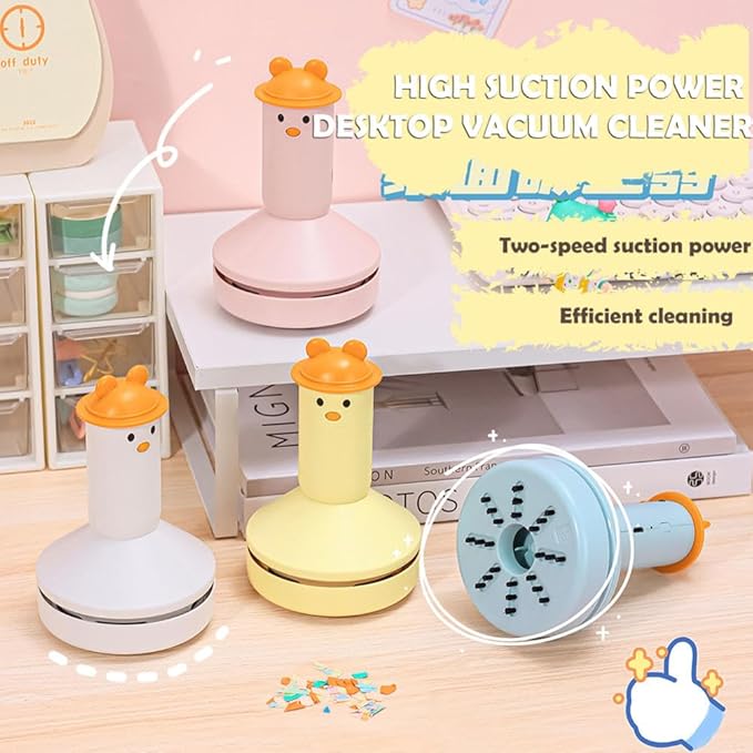 Desktop Vacuum Cleaner Mini,Desktop Vacuum Cleaner,Table Top Vacuum,Desktop Cleaner,Tiny Vacuum,for Picking Up Crumbs,Rubber Crumbs,Pet Hair and Other Tiny Items,Dust On The Table,Keyboards.