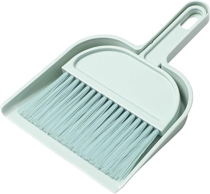 Mini Broom and Dustpan Set, Portable Handheld Sweeper, Portable Mini Hand Broom and Dustpan Combo for Home Table Keyboards Sofa Kitchen