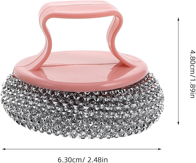 FOMIYES 6pcs Kitchen Cleaning Ball Stainless Steel Scrubbers Pot Decontamination Brush Non-damaging Brush for Pots and Pans