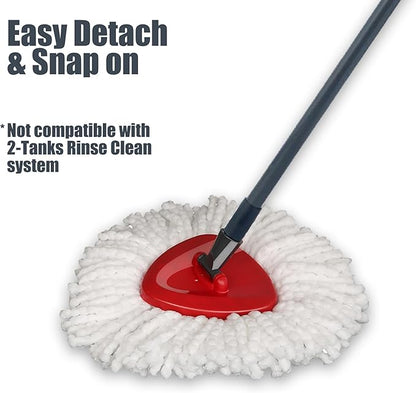 homsis Mop Head Replacement Compatible with O Ceda EasyWring Spin Mop Replace Refills for Ocedar, Deep Cleaning Machine Washable and Easy-to-Replace, 6+1 Count