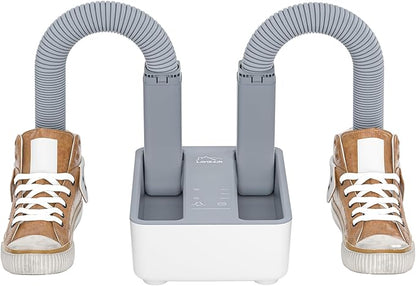 LAVIEAIR Boot Dryer and Deodorizer for Work Boots, Sneakers and Gloves, Portable Shoe Dryer with Retractable Hoses, Timer, and Heat Control.