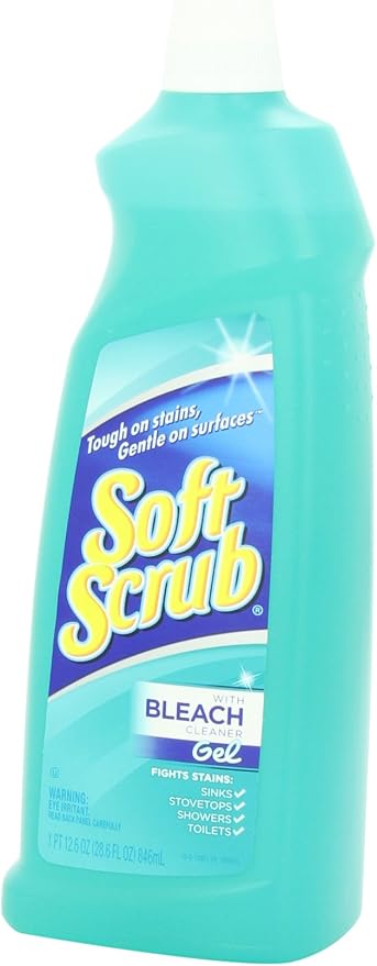 Soft Scrub with Bleach Cleaner Gel, 28.6 Fluid Ounces