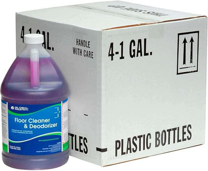 Global Industrial Multi-Purpose Floor Cleaner & Deodorizer, Lavendar Scented, 1 Gallon Bottle, 4/Bottles, Commercial & Industrial Multi-Surface Floor Cleaner