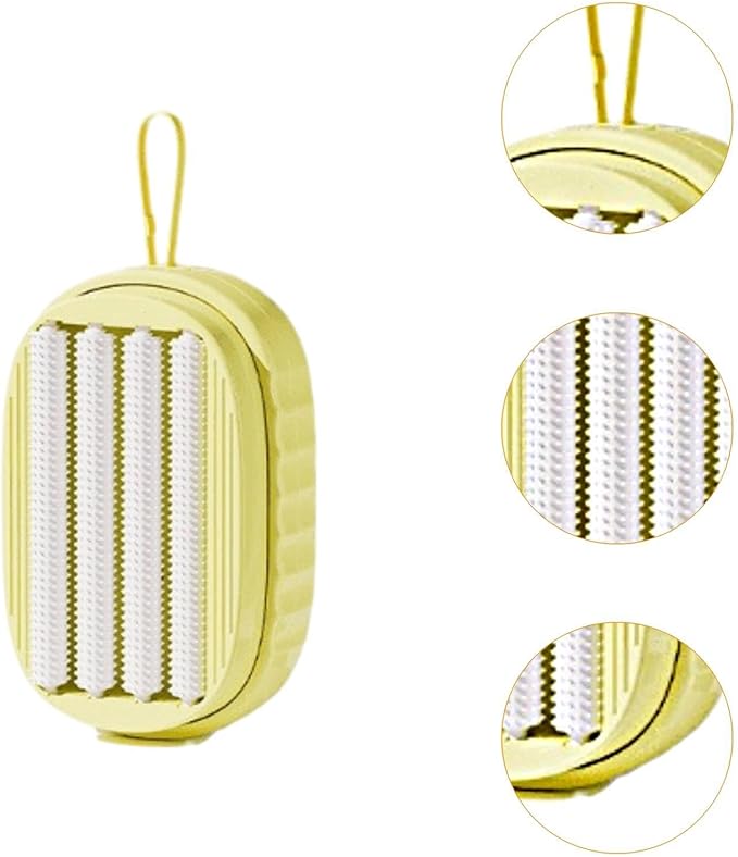 predolo Soap Dispenser Brush for Cleaning Tiles and Sinks, Yellow