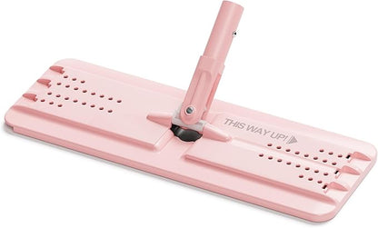 JOYMOOP Flat Mop Head, with 13-inch Microfiber Mop Pad Replacement - Pink, 1 Pack