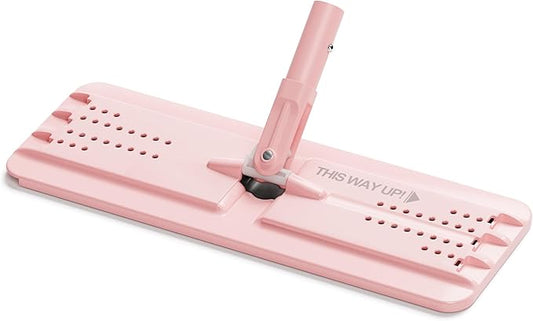 JOYMOOP Flat Mop Head, with 13-inch Microfiber Mop Pad Replacement - Pink, 1 Pack