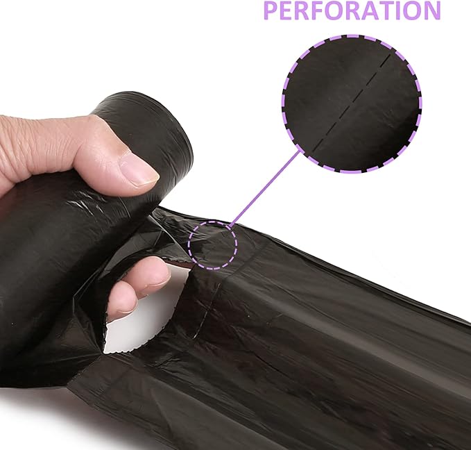 Trash Bags 13 Gallon Tall Kitchen Garbage Bags, Inwaysin Recycle Bags, Biodegradable Black Trash Bags, 75ct