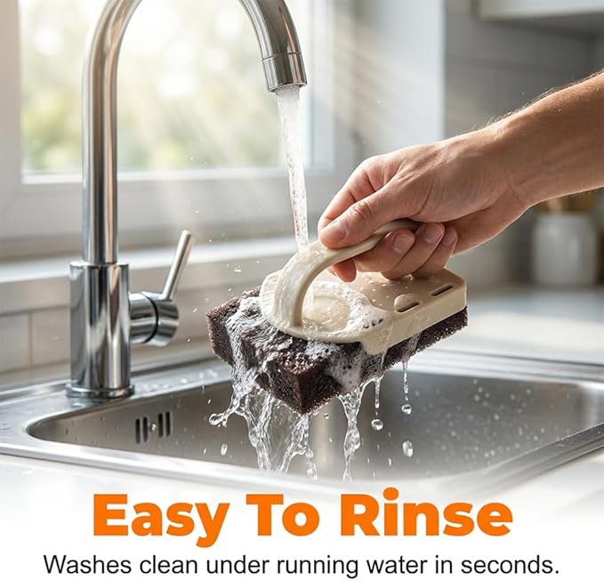 Magic Emery Cleaning Sponge Rust Remover, 2026 New Nano Carborundum Sponge, Pot Scrubber Scouring Pad Kitchen Magic Cleaning Sponge for Removing Rust Cleaning Pots and Pans (8pcs)