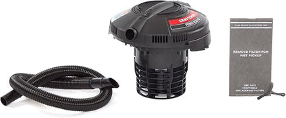 CRAFTSMAN CMXEVBE17678 1.75 Peak HP Wet Dry Vac Powerhead, Portable Shop Vacuum Compatible with a 5 Gallon Bucket (Sold Separately) with Filter Bag and Hose for Jobsite, Outdoor Cleaning