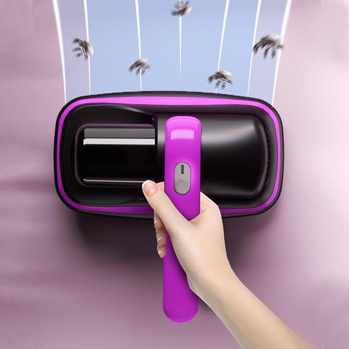 Deep Mattress Cleaner, Portable Uv Vacuum, Bed Cleaning Machine, Removable Filter System, Roller Brush Vacuum for Dust Pet Hair Tiny Particles, Home Bedroom Upholstery 24x24.5x11cm