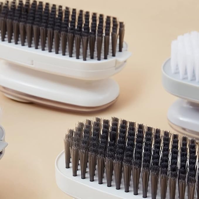 Scrub Brush, Soap Dispensing Palm Brush Household Cleaning Tools Washing Brush for Laundry Cloth Shoe Curtain Tablecloth