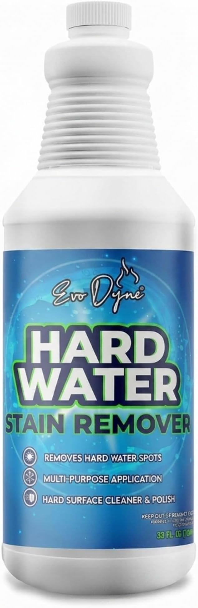 Evo Dyne Hard Water Stain Remover – Hard Water Spot Remover for Glass, Shower Doors, Tile & Bathroom Surfaces – Fiberglass Tub Cleaner & Fiberglass Shower Cleaner – 32oz