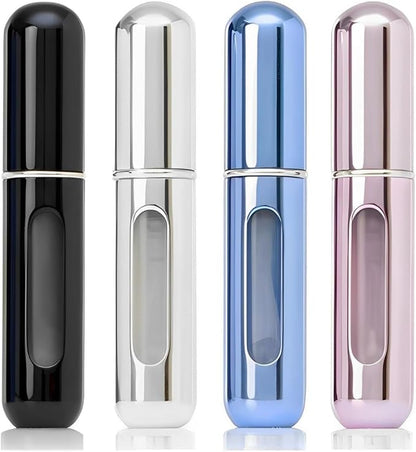 Travel Refillable Atomizer Sprayer for Perfume and Cologne Travel Bottle, Mini Perfume Refillable Bottle Perfect for Pockets