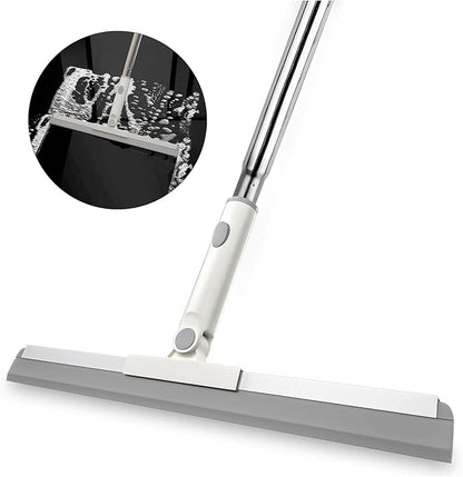 Floor Squeegee, Squeegee Broom for Floor with 62" Long Handle, Shower Squeegee for Tile Shower Walls,Garage, Deck, Bathroom, Glass,Window, Concrete Floor