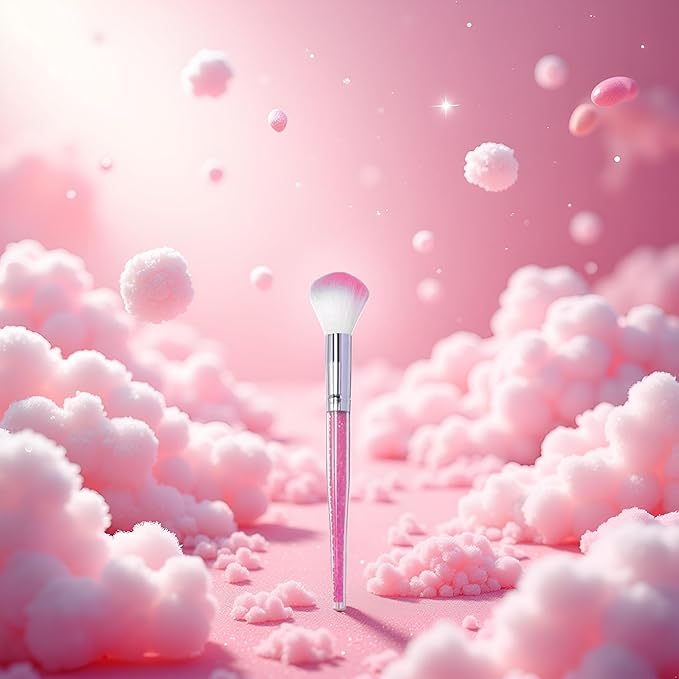 Pink Soft Nail Dust Cleaning Brush Cleaner Nail Art Powder Dust Removal Brushes DIY Tool For Acrylic and Nail Powder Makeup Foundation Beauty and Personal Care