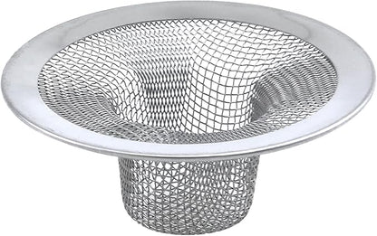 Antrader 2.8" Top / 1.1" Basket, Stainless Steel Anti-Clogging Foor Drain Sink Filter, Sewer Net, Washing Dish Filter, 1mm Drain Holes Around
