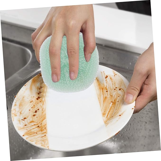 12Pcs Scouring Balls for Kitchen Cleaning Durable Dish Scrubber Balls for Pots Pans and Cookware Reusable Scrubbers for Dishes and Household Cleaning Tasks
