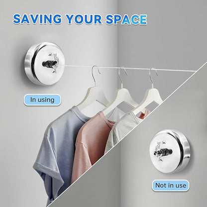 Retractable Clotheslines SUS304 Clothes Dryer with Adjustable Rope Shower Clothes Line
