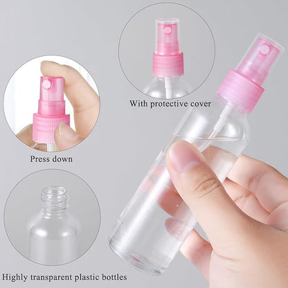Lint-Free Nail Wipes With 100ML Empty Spray Bottle Set,1080pcs Pink Non-Woven Fabric Dry Nail Prep Skin Nail Polish Remover Wipes Nail Cleaning Pads Eyelash Extension Glue Wipes Paper