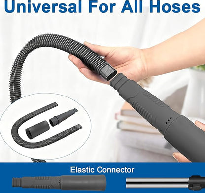 Upgraded Dryer Vent Cleaner Kit: Dryer Lint Vac Attachment, Universal Vacuum Hose Attachment Tool Cleaning Brush for Lint Removal, Clogged Ducts Deep Cleaning