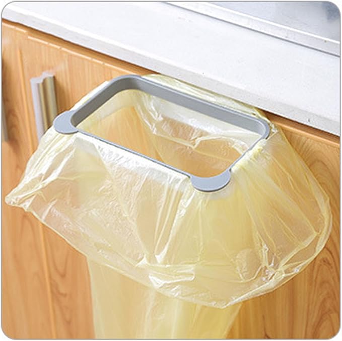 2 PCS Trash Bag Holder, Hanging Garbage Bags Rack Plastic Towel Gloves Hanger Space Saving for Cabinets Cupboards Under Sink