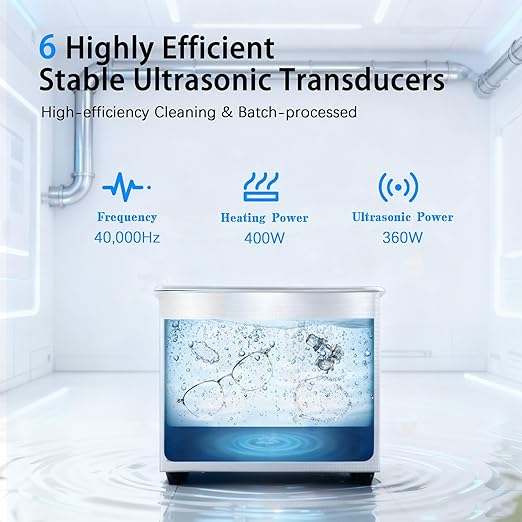 VUA 15L Commercial Ultrasonic Cleaner with Digital Timer & Heater, Professional Ultrasonic Parts Cleaner, 40kHz Ultra Sonic Cleaning Machine for Repairing Tools Industrial Parts Wrench