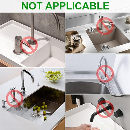 33inch Kitchen Sink Splash Guard Mat,Silicone Material Protects Faucet Handle from Dripping Water,Faucet Mat Splash Catcher,Multipurpose for Kitchen Sink, Sink Sponge Holder